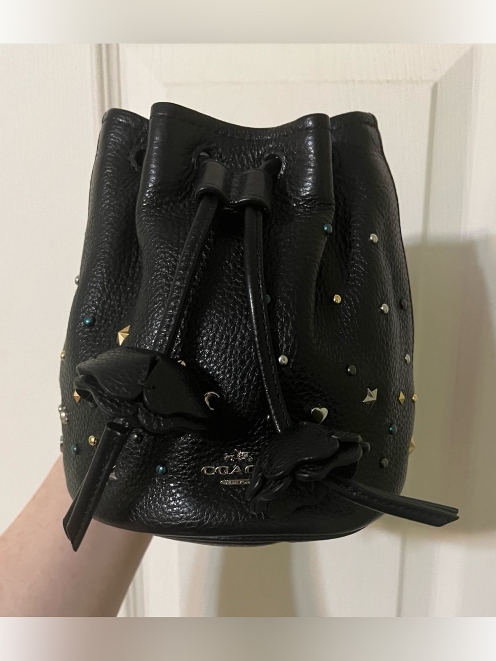 Coach Lunar Rivets Drawstring Pouch!